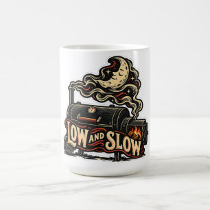 Caneca De Café Churrasco Defumador Lento e Baixo