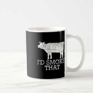 Caneca De Café Churrasco Engraçado Fumar Carne Grelha De Bife Fum