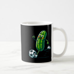 Caneca De Café Chuta bola de pepino de futebol jogador de picles