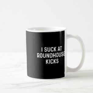 Caneca De Café Chute Redondo de Kickboxing Muay Thai Engraçado