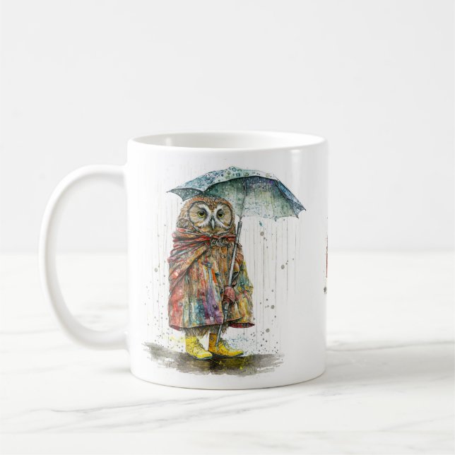 Caneca De Café Chuva Chuva Sai Do Café Mug (Esquerda)