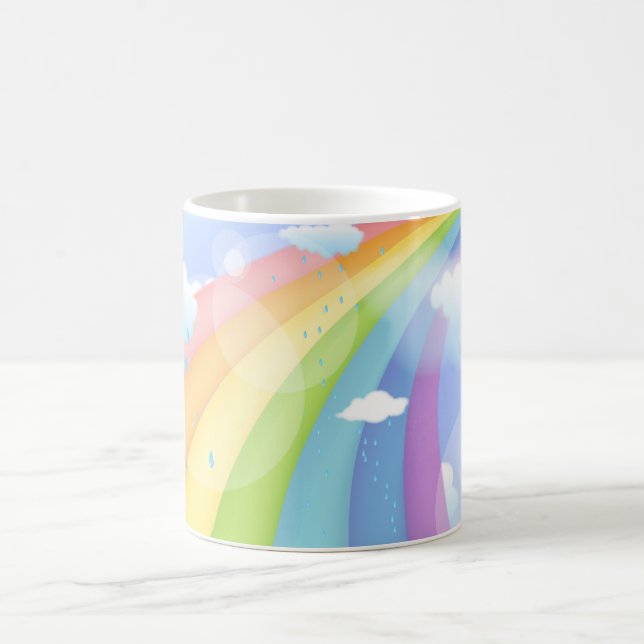 Caneca De Café Chuva Colorida (Centro)