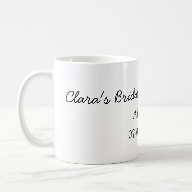Caneca De Café Chuva de arroz de limão moderna simples minimalist (Esquerda)
