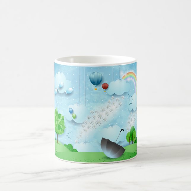 Caneca De Café Chuva de Flores (Centro)