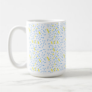 Caneca De Café Chuva de Meteoros Blue Dots
