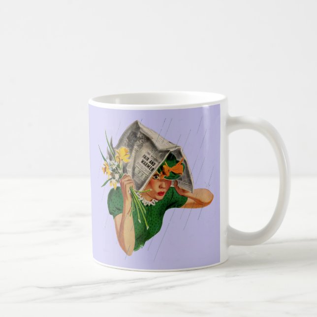 Caneca De Café chuva não na previsão (Direita)