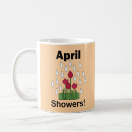 Caneca De Café Chuvas de Abril Flor Floral Margarida Rosa