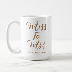 Caneca De Café Chuveiro de Noiva de Senhorita para Senhora Modern