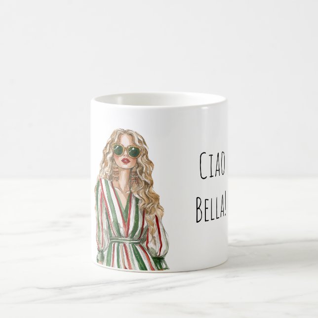 Caneca De Café Ciao Bella (hello beautiful) (Centro)