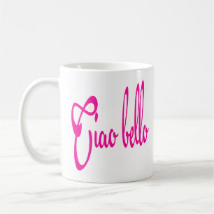 Caneca De Café Ciao Bello Olá Bella Cotações Italianas