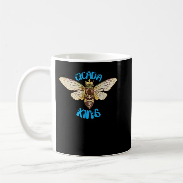 Caneca De Café Cicada King Entomologista Cicada Ano Passado Do (Esquerda)