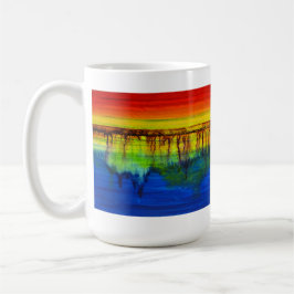 Caneca De Café CICATRIZAÇÃO DE CORES EM Cores de Espectro de Chei