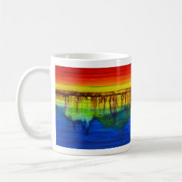 Caneca De Café CICATRIZAÇÃO DE CORES EM Cores de Espectro de Chei
