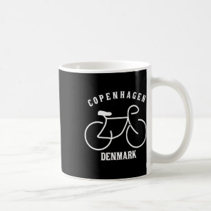 Caneca De Café Ciclismo Copenhague Dinamarca Gráfico