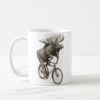 Ciclismo de Alce Bicicleta Vintage Amante de Arte