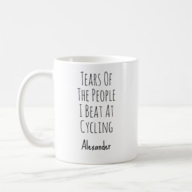Caneca De Café Ciclismo Divertido (Esquerda)
