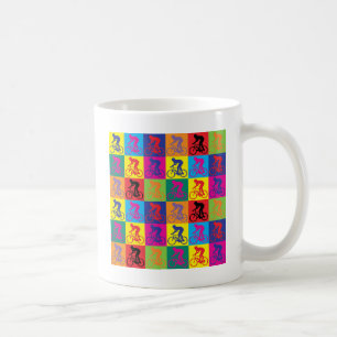 Caneca De Café Ciclismo do pop art
