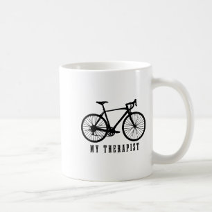 Caneca De Café Ciclismo Minha Bicicleta De Estrada Engraçada Ther