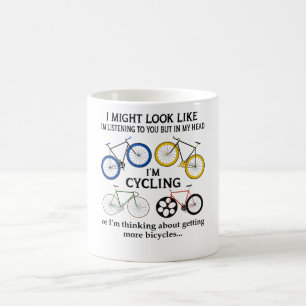Caneca De Café ciclismo, posso parecer que estou te ouvindo
