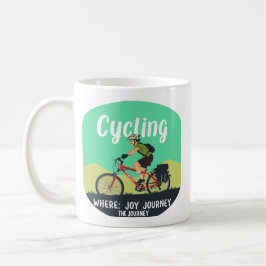 Caneca De Café Ciclista de Aventura "Jornada de Alegria"
