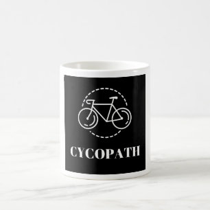 Caneca De Café Ciclista de Bicicleta de Estrada Minimalista Pun C