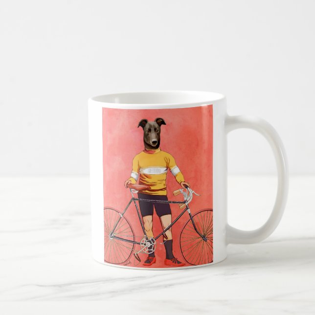 Caneca De Café Ciclista de Greyhound 2 (Direita)