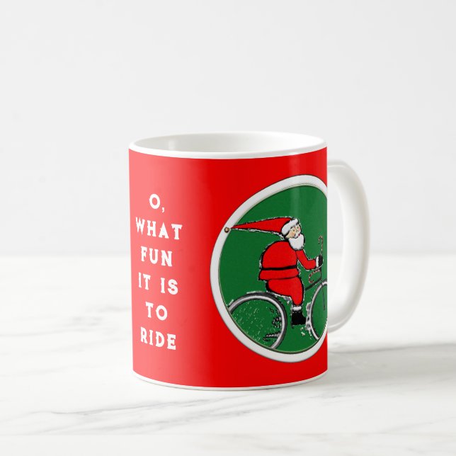 Caneca De Café Ciclista Natal (Frente Esquerda)
