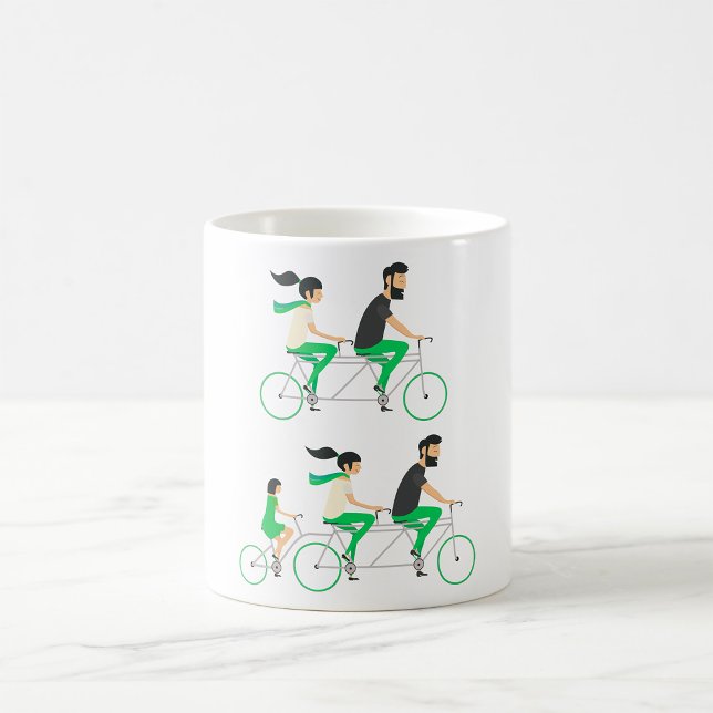 Caneca De Café Ciclistas Tandem (Criador carregado)