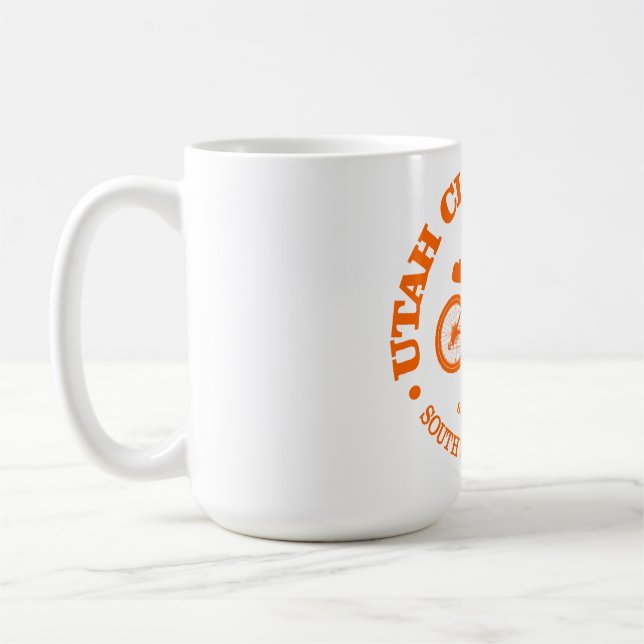 Caneca De Café Ciclo de Cliff de Utah (Esquerda)