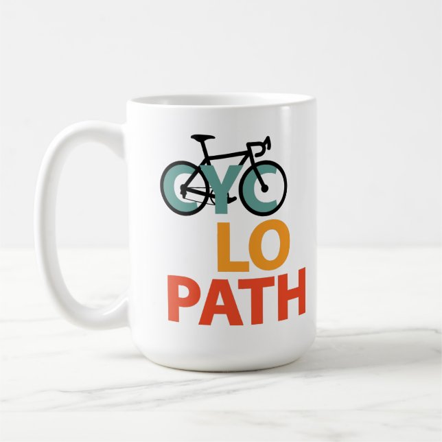 Caneca De Café Ciclopath Funny Cycling (Esquerda)