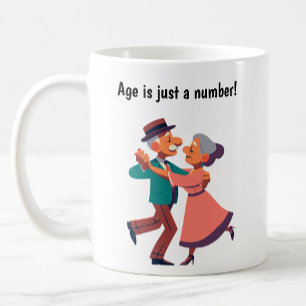 Caneca De Café Cidadãos Mais velho Jovens a Dançar