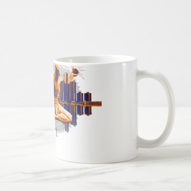 Caneca De Café Cidade de Detroit (Direita)
