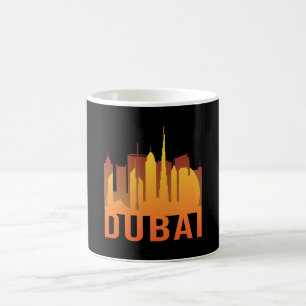 Caneca De Café Cidade de Dubai - Skyline Funny Gift Idea