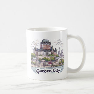 Caneca De Café Cidade de Quebec - Canadá