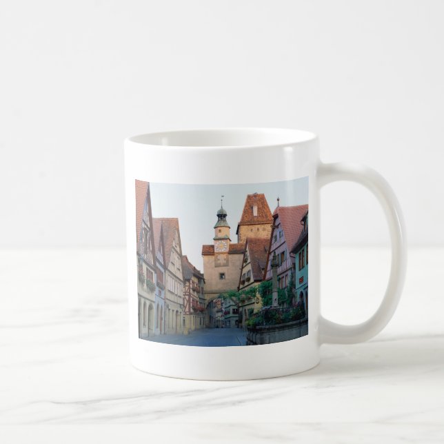 Caneca De Café Cidade de Rothenburg, Alemanha (Direita)
