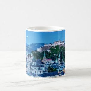 Caneca De Café Cidade de Salzburg, Áustria
