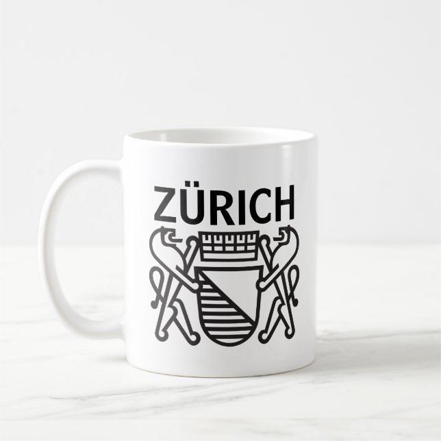 Caneca De Café Cidade de Zürich, SUIÇA (Esquerda)