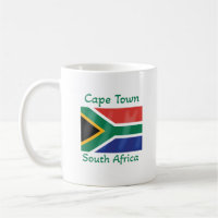 Cidade do Cabo África do Sul Bandeira Café Mug