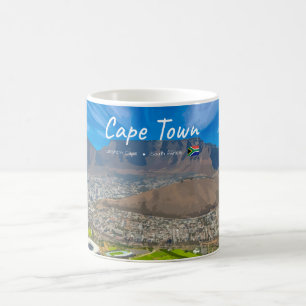 Caneca De Café Cidade do Cabo, África do Sul - Vista da Montanha