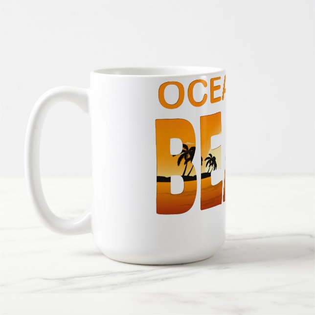 Caneca De Café Cidade do oceano de verão - maryland (Esquerda)