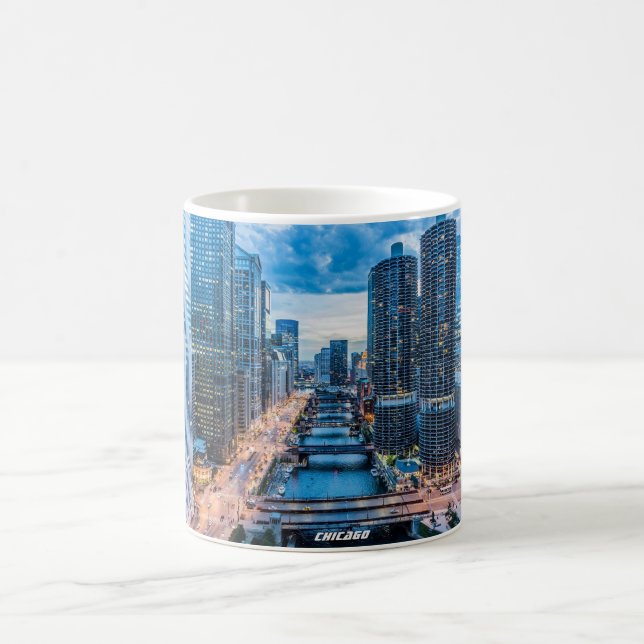 Caneca De Café Cidade do Rio Skyline Chicago (Centro)
