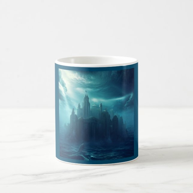 Caneca De Café Cidade Fantasma de Atlantis (2) (Centro)