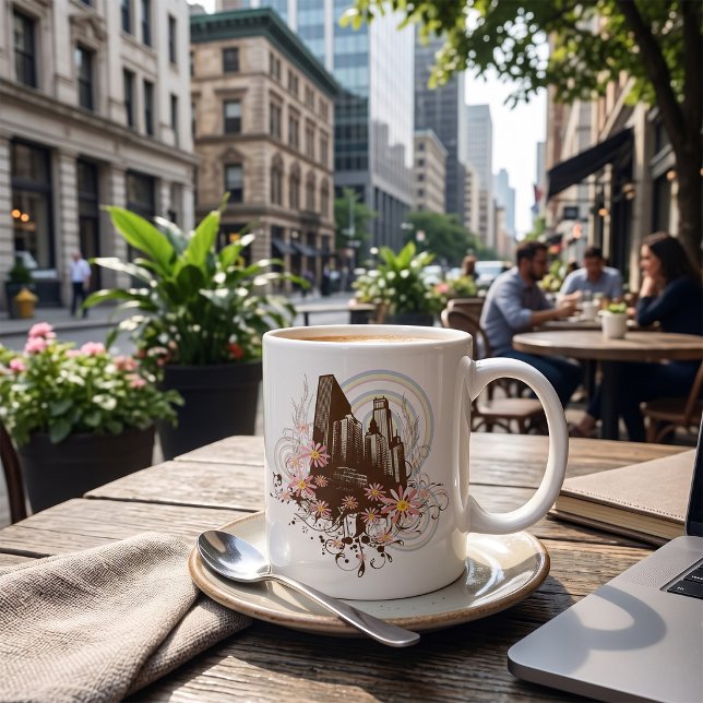 Caneca De Café Cidade Floral (Criador carregado)