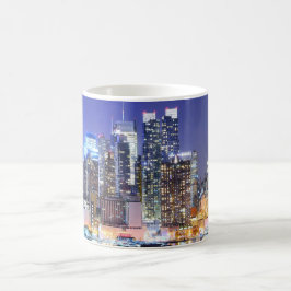 Caneca De Café Cidade Iluminada de Manhattan