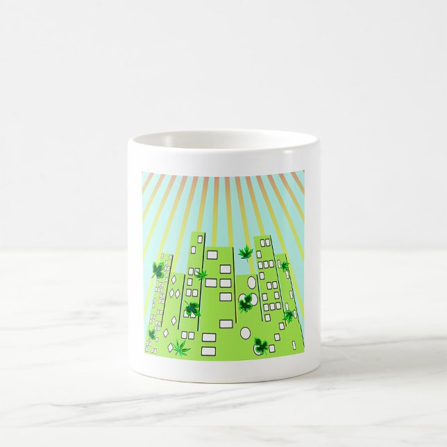 Caneca De Café Cidade Verde (Criador carregado)