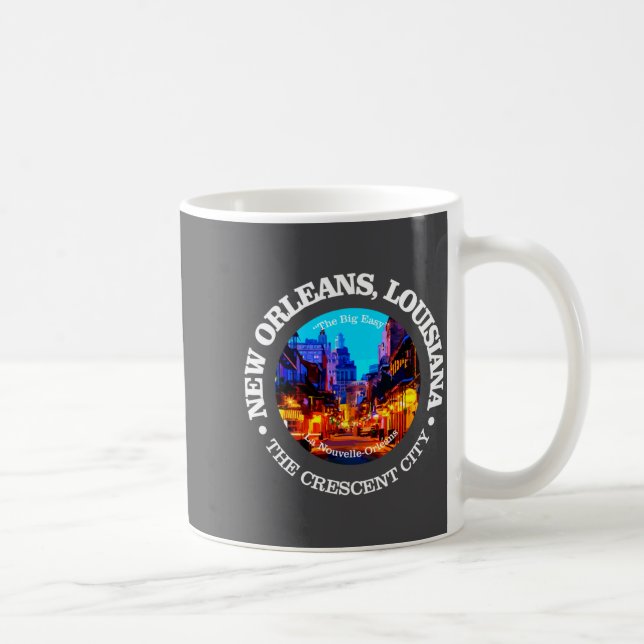 Caneca De Café Cidades de Nova Orleans (Direita)