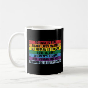 Caneca De Café Ciência é real, vida negra é importante