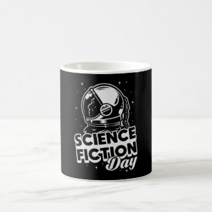 Caneca De Café Ciência Espacial Ficção Dia Ciência Alienígena Est