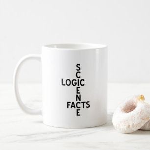 Caneca De Café Ciência - Lógica - Fatos