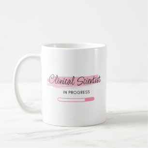 Caneca De Café Cientista Clínico Em Andamento - Personalizado